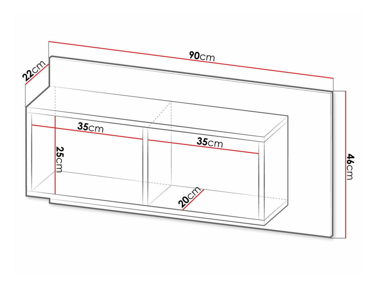 Wall shelf Tenodeu 110