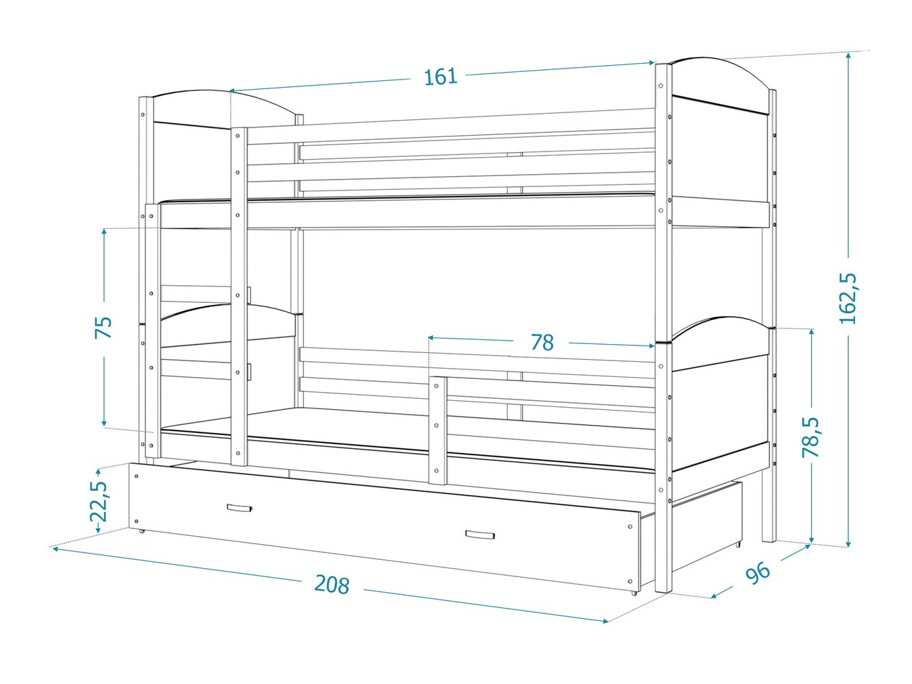 Bunk bed Aurora 103