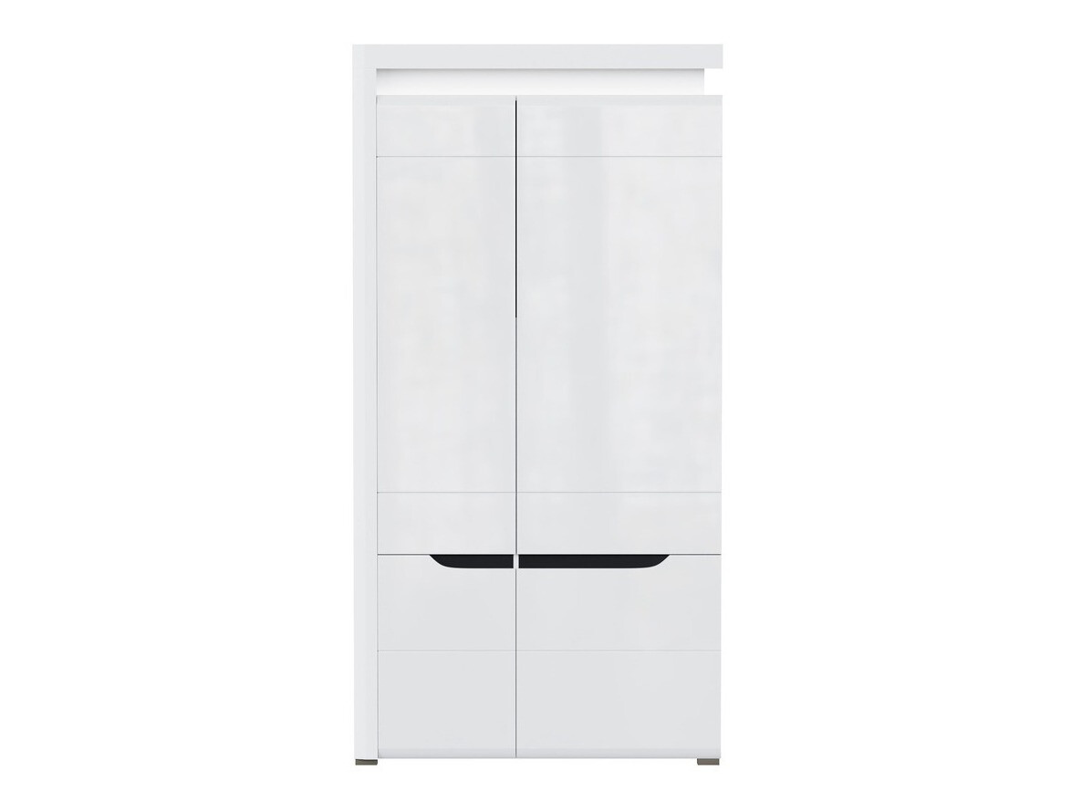 Wardrobe Revelmi 107 (Glossy white + White)