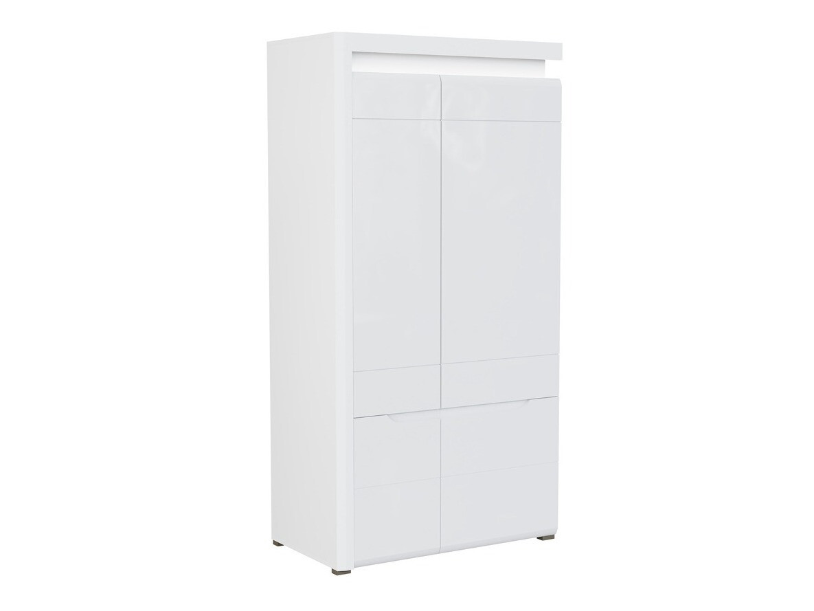 Wardrobe Revelmi 107 (Glossy white + White)
