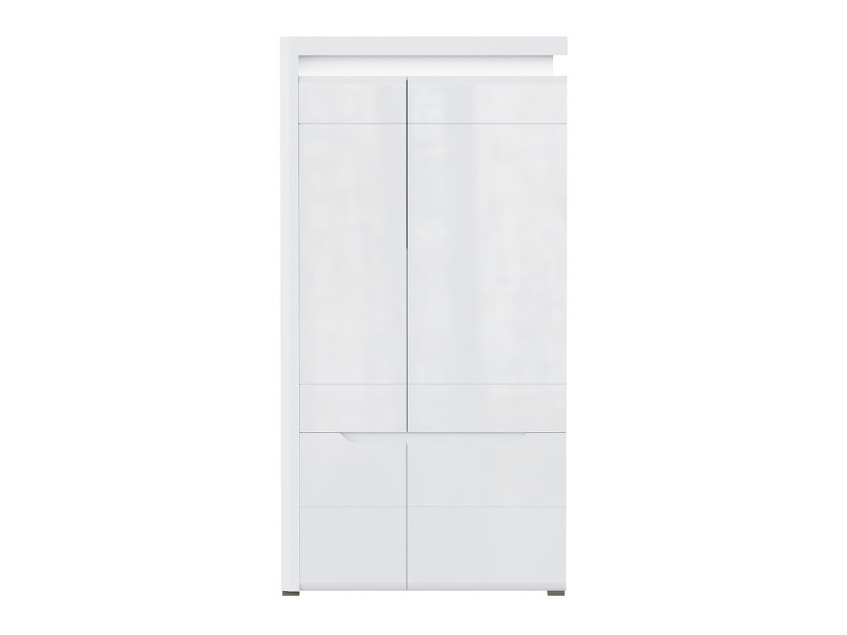 Wardrobe Revelmi 107 (Glossy white + White)