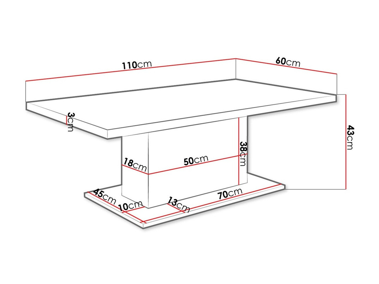 Coffee table Tucson 148 (Artisan oak)