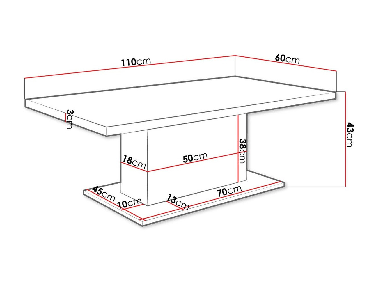 Coffee table Tucson 148 (Lefkas oak)