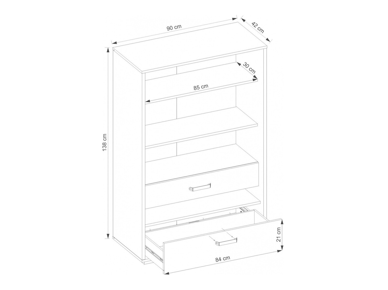Bookcase Orlveno 117