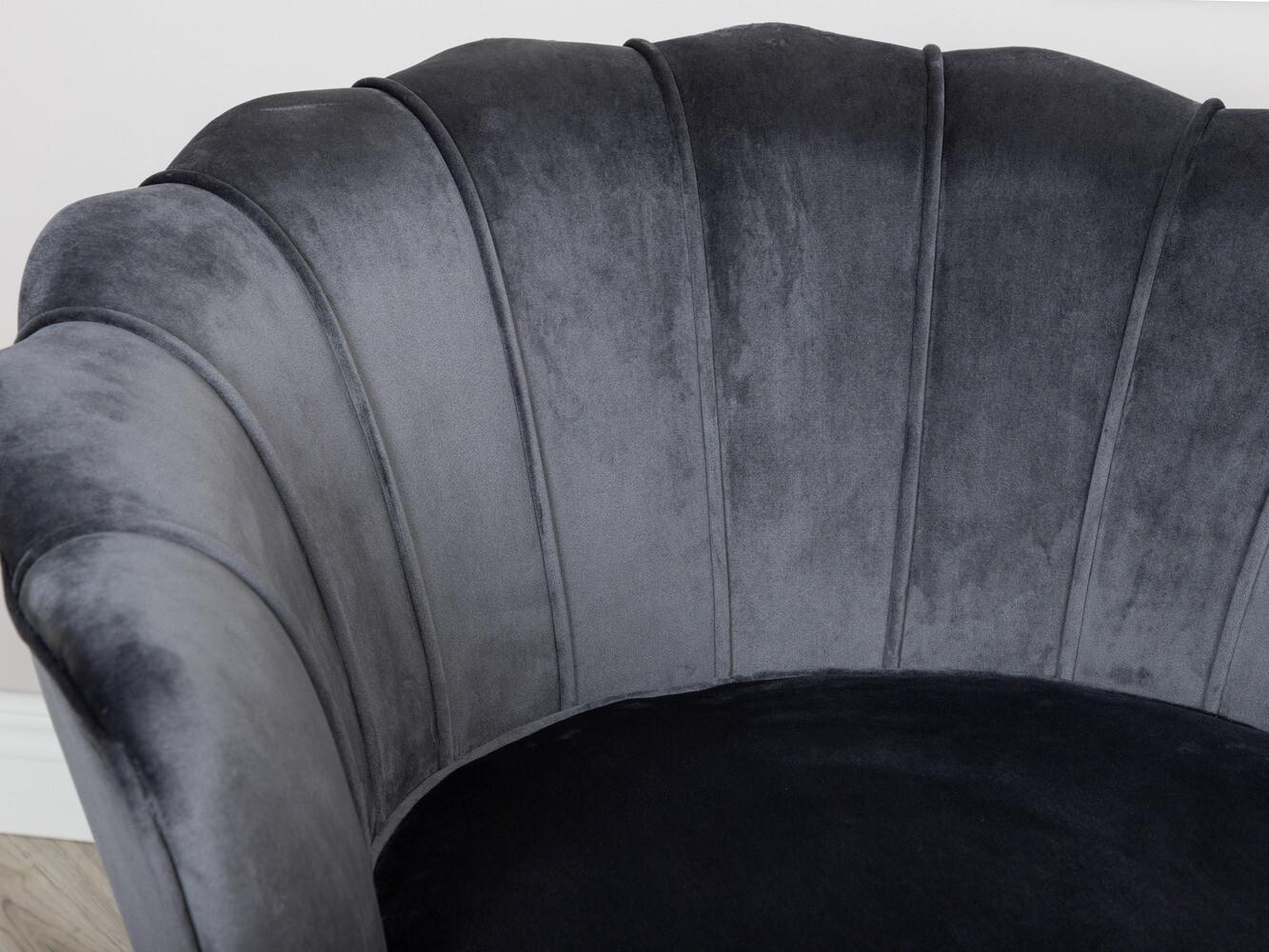 Armchair Dallas 1705 (Dark grey + Black)