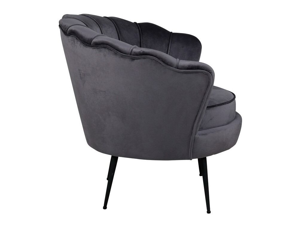 Armchair Dallas 1705 (Dark grey + Black)