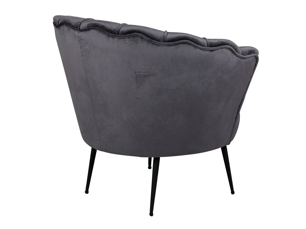 Armchair Dallas 1705 (Dark grey + Black)