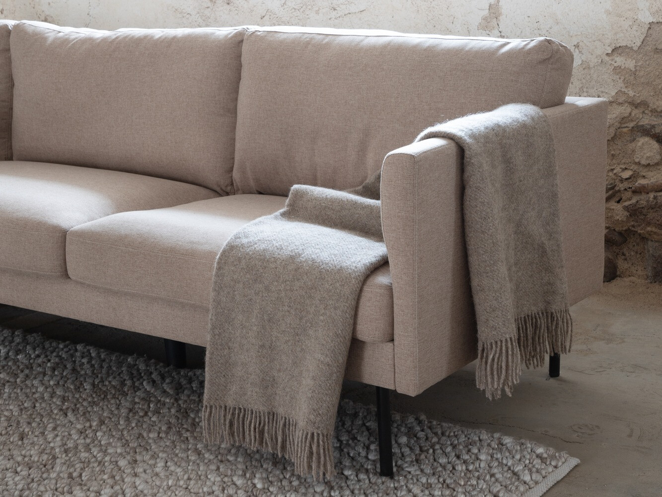Sofa Fercame 103 (Brown + Black)