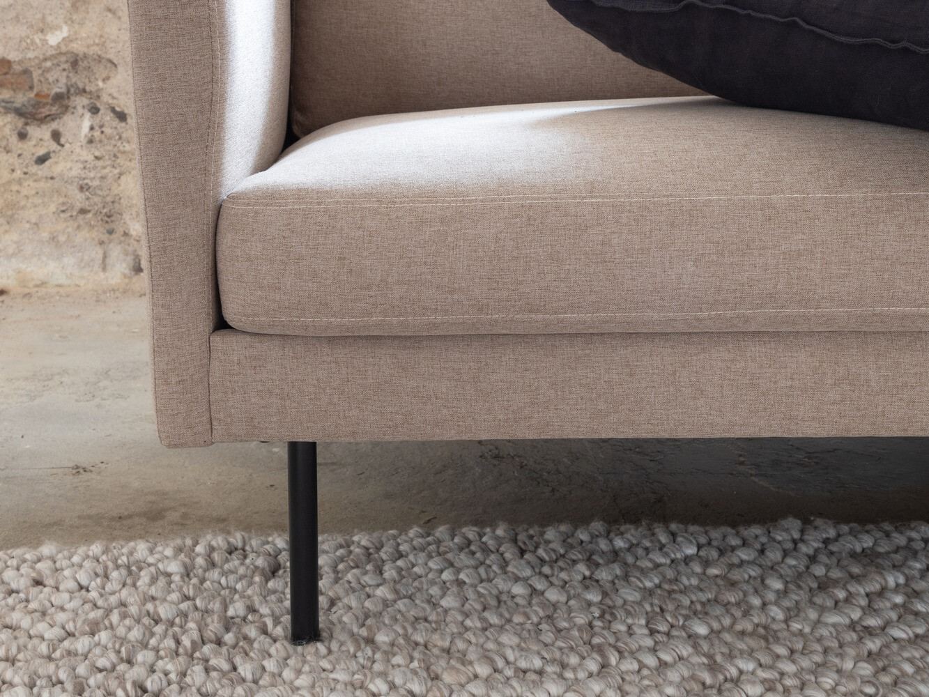 Sofa Fercame 103 (Brown + Black)