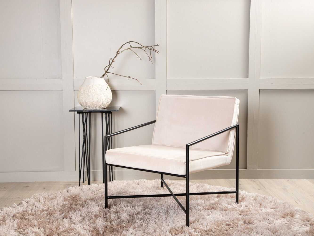 Armchair Dallas 1707 (Beige +Black)