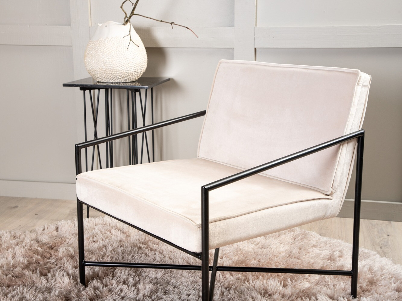 Armchair Dallas 1707 (Beige +Black)