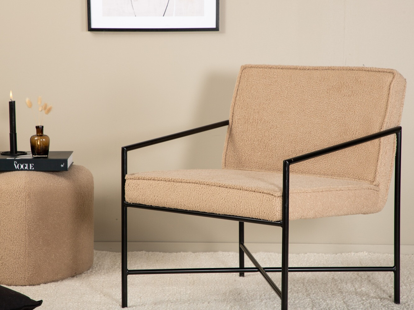 Armchair Dallas 1707 (Brown + Black)