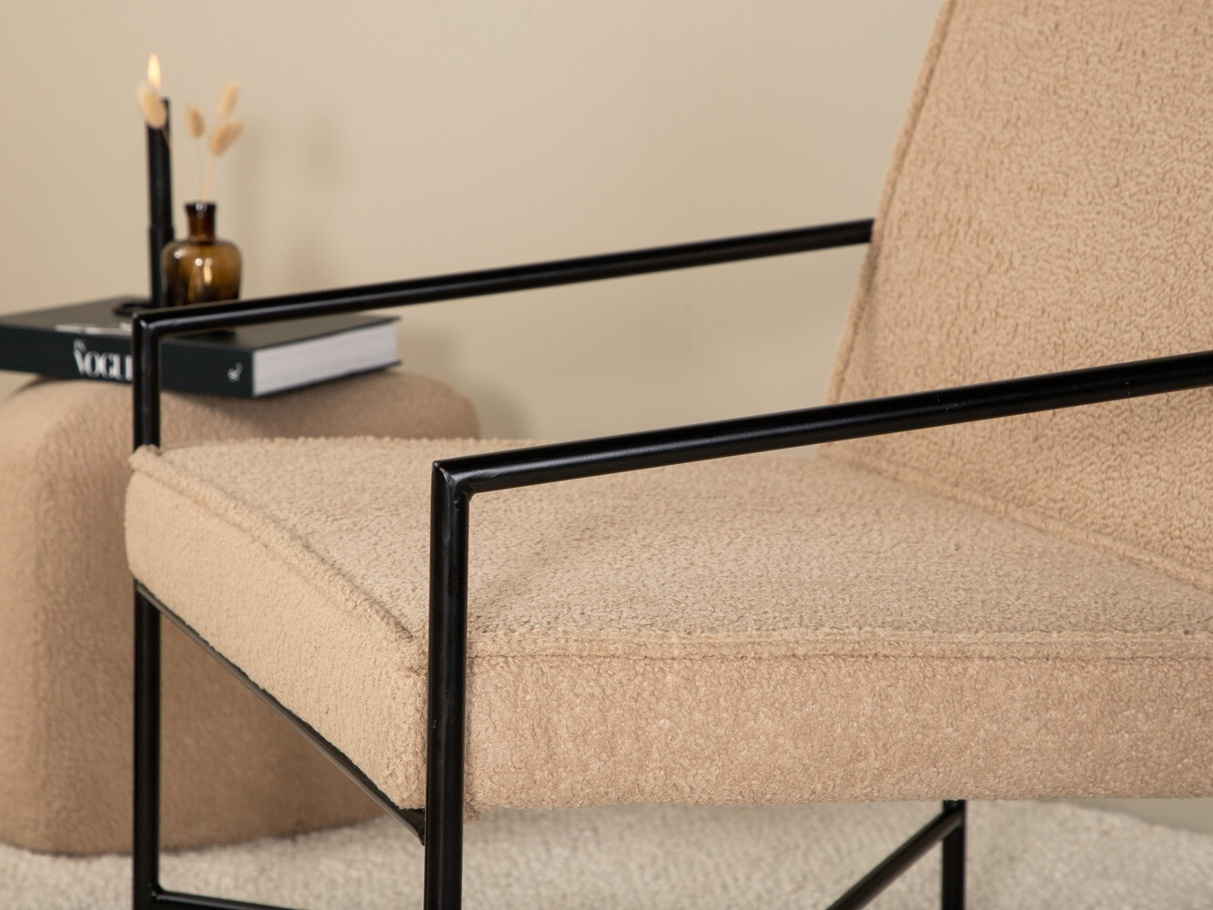 Armchair Dallas 1707 (Brown + Black)