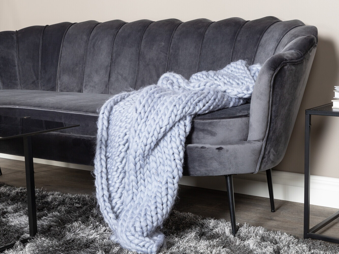 Sofa Dallas 2917 (Dark grey + Black)
