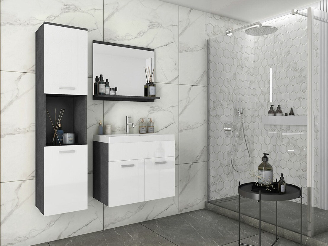 Bathroom set Sarasota 122 (Matera grey + Glossy white)
