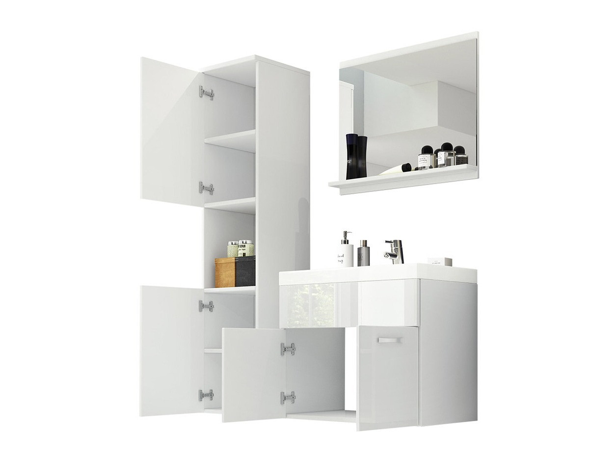 Bathroom set Sarasota 122 (Wotan Oak + Glossy white)