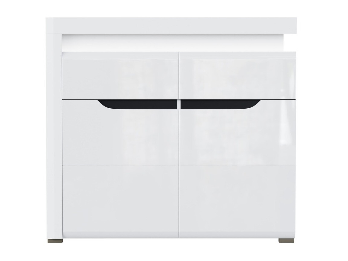 Chest of drawers Revelmi 102 (Glossy white + White)