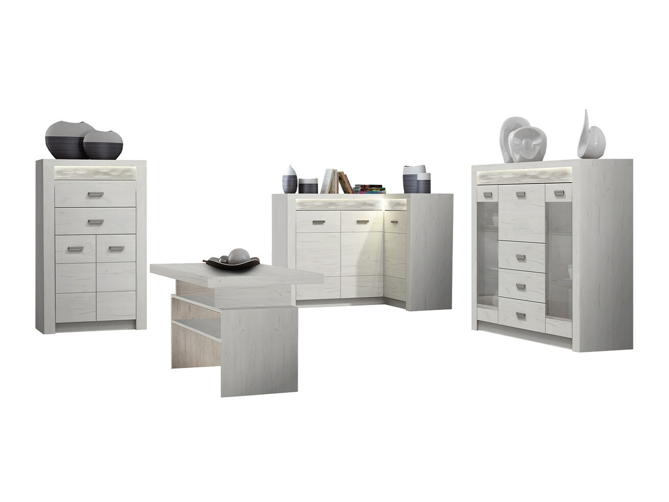 Living room set Serfeno 121 (Craft white)