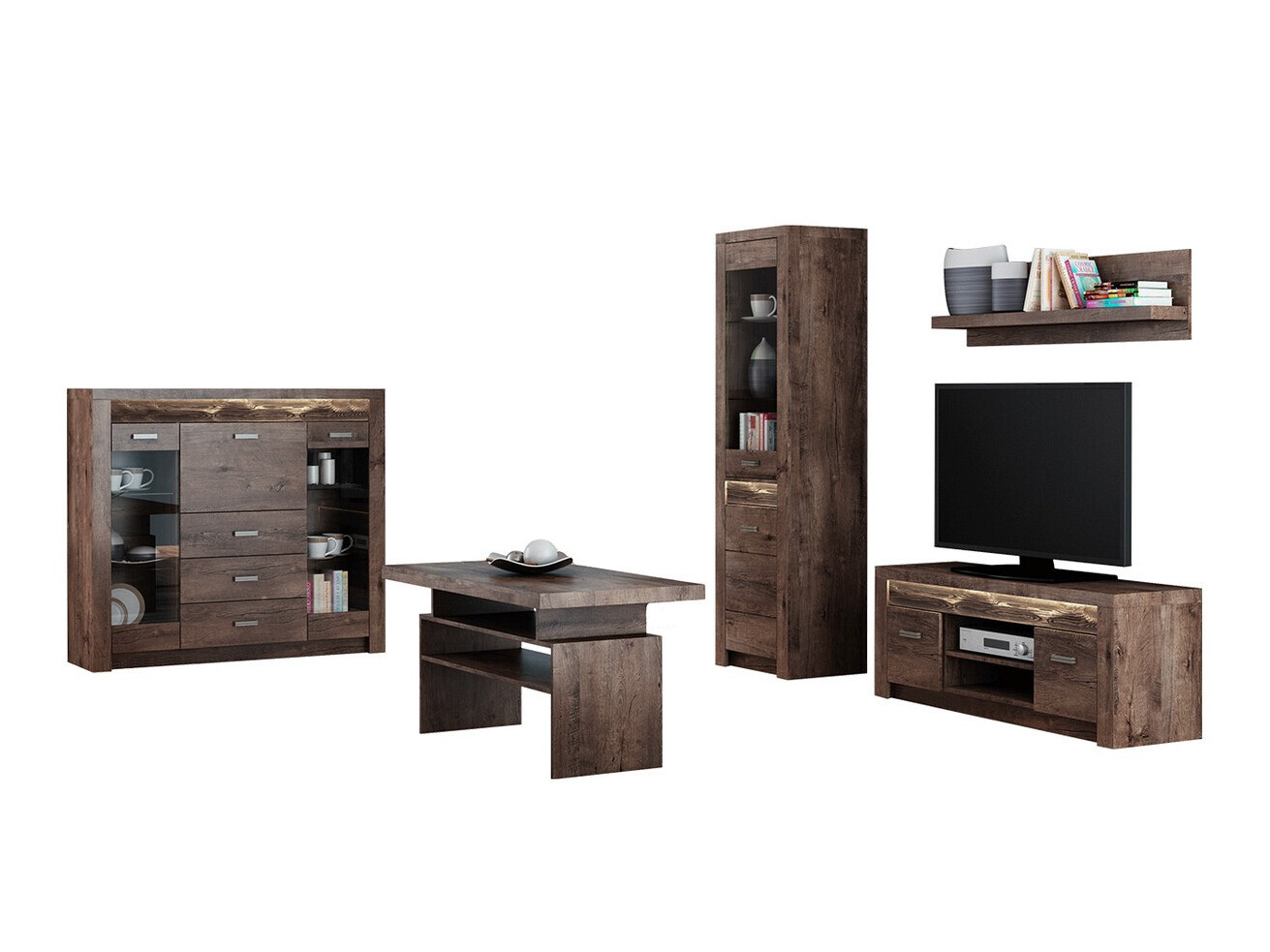 Living room set Serfeno 122 (Dark ash)
