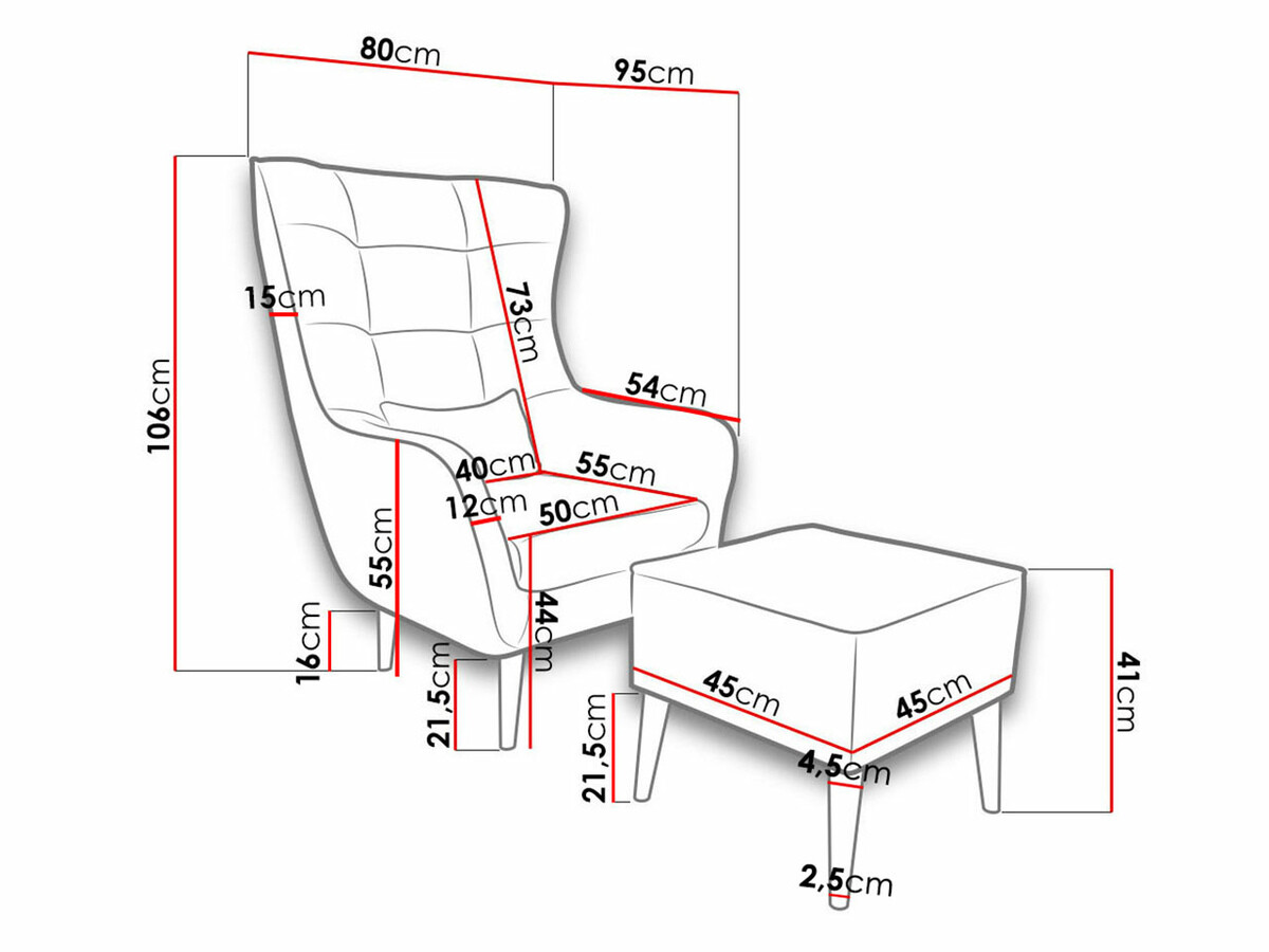 Armchair Comfivo Ulmus II (Kronos 22)
