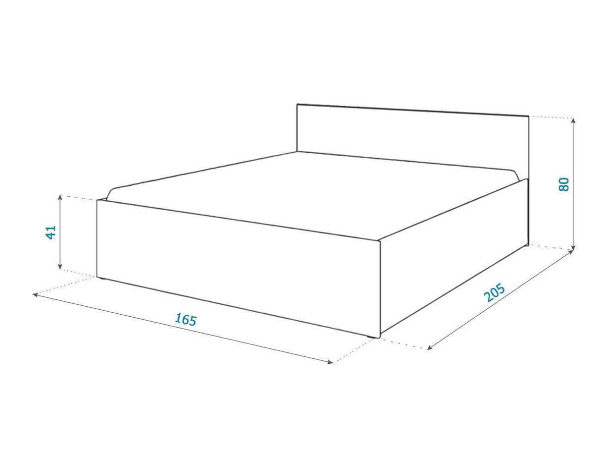 Bed Aurora 145 (White)