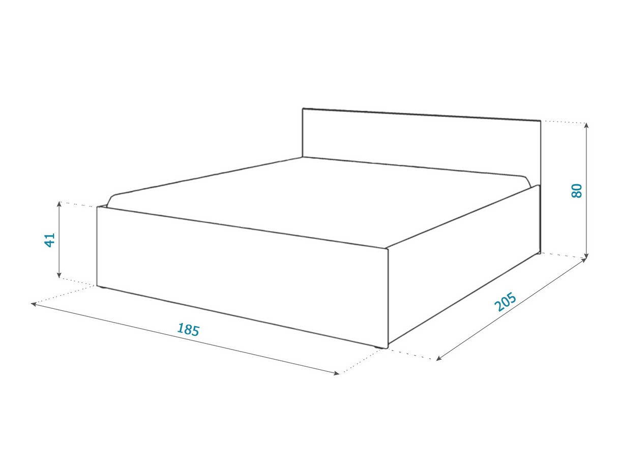 Bed Aurora 145 (White)