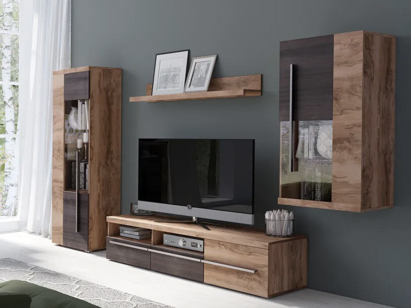 Bookcase Sorciro 104 (Nut + Dark oak)