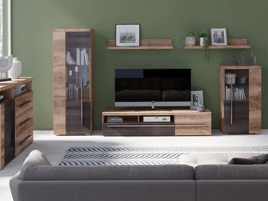 Bookcase Sorciro 104 (Nut + Dark oak)