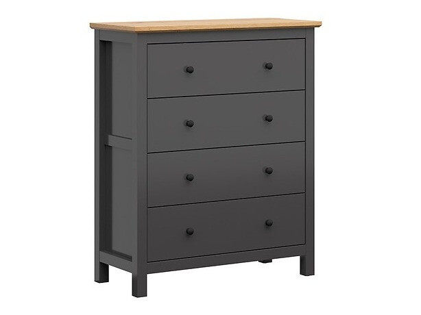 Chest of drawers Sordoro 104 (Graphite + Artisan oak)