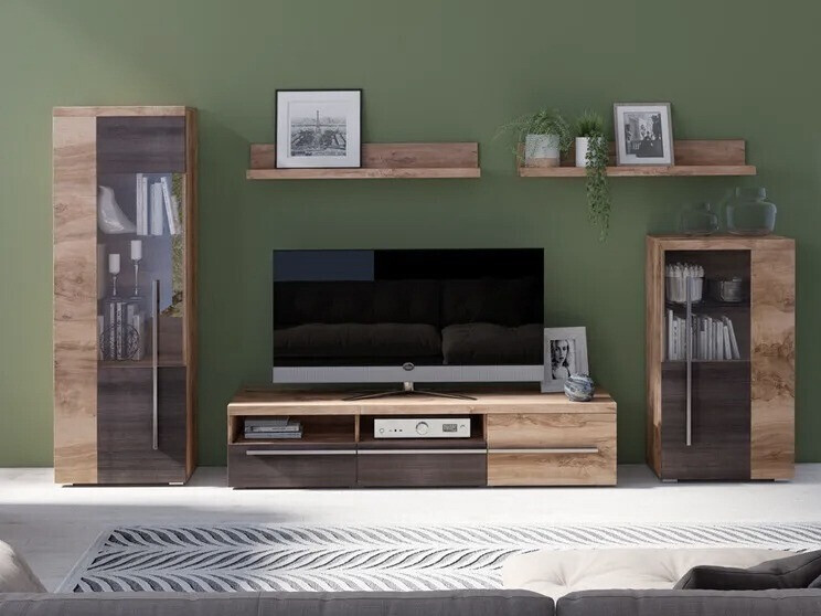 Living room set Sorciro 103 (Nut + Dark oak)