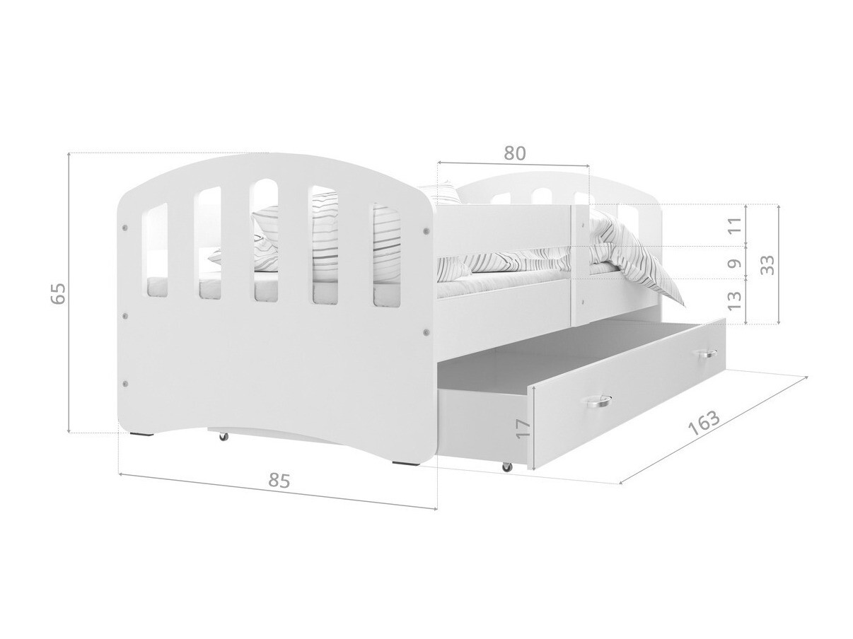 Bed Aurora 133 (Grey)