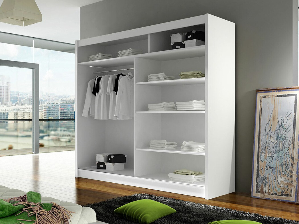 Wardrobe Closico Cavaris II (Black + Artisan oak)