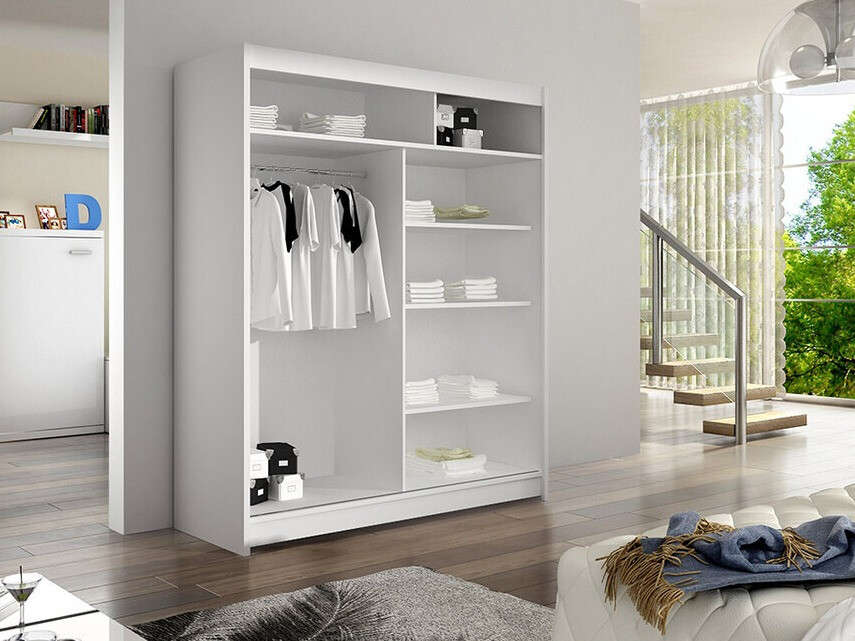 Wardrobe Closico Vastor V (Black + Artisan oak)