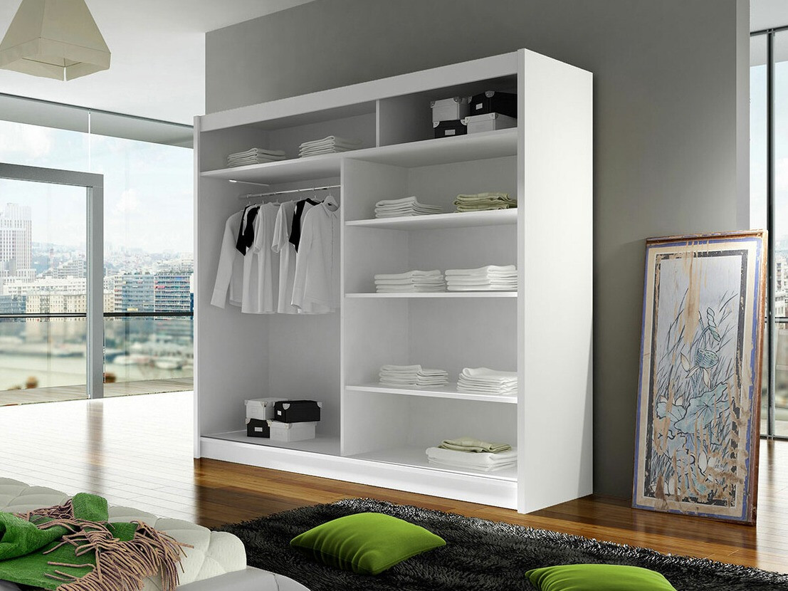 Wardrobe Closico Cavaris IV (Black + Artisan oak)