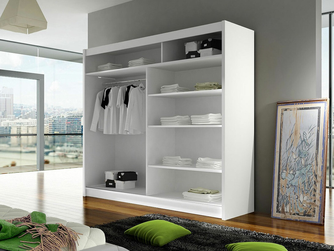Wardrobe Closico Cavaris V (Black + Artisan oak)