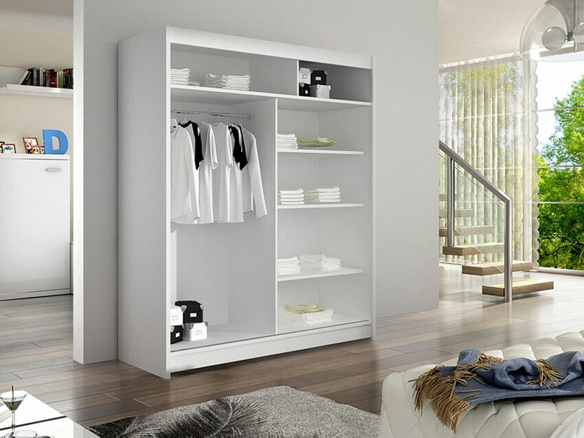 Wardrobe Closico Salvor I (Black + Artisan oak)