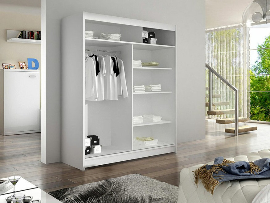 Wardrobe Closico Salvor II (Black + Artisan oak)