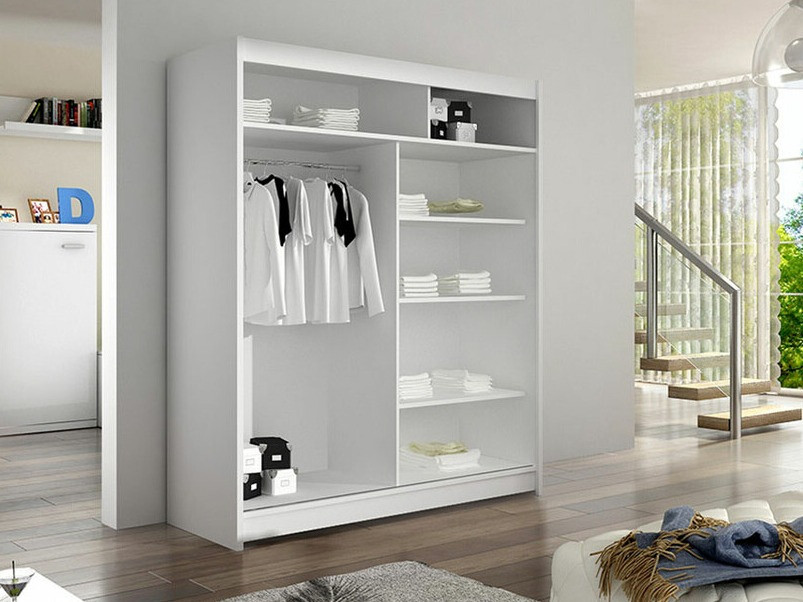 Wardrobe Closico Salvor III (White + Artisan oak)