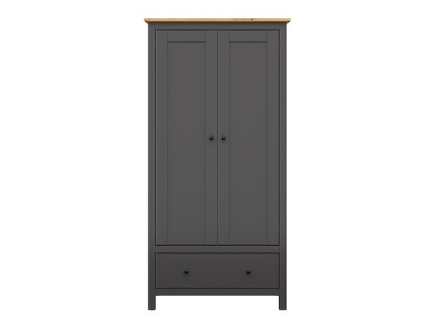 Wardrobe Sordoro 119 (Graphite + Artisan oak)