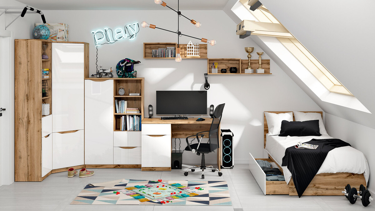 Corner wardrobe Avifera 114