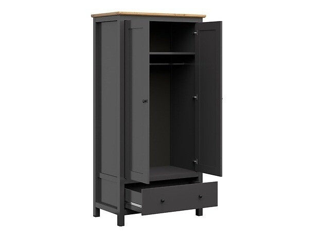 Bedroom set Sordoro 123 (Graphite + Artisan oak)