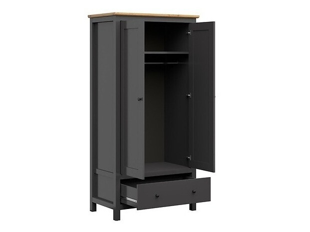 Bedroom set Sordoro 123 (Graphite + Artisan oak)