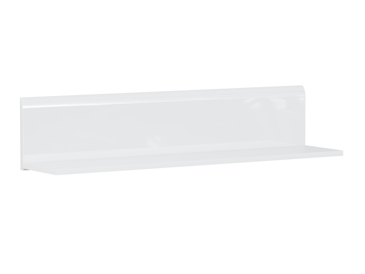 Wall shelf Revelmi 108 (Glossy white + White)
