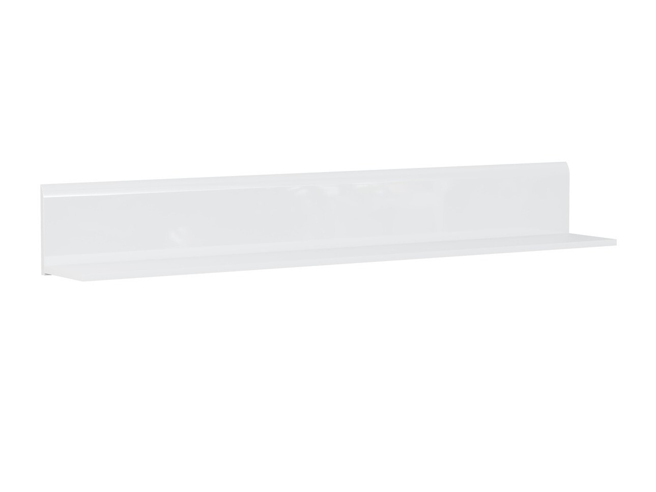 Wall shelf Revelmi 109 (Glossy white + White)