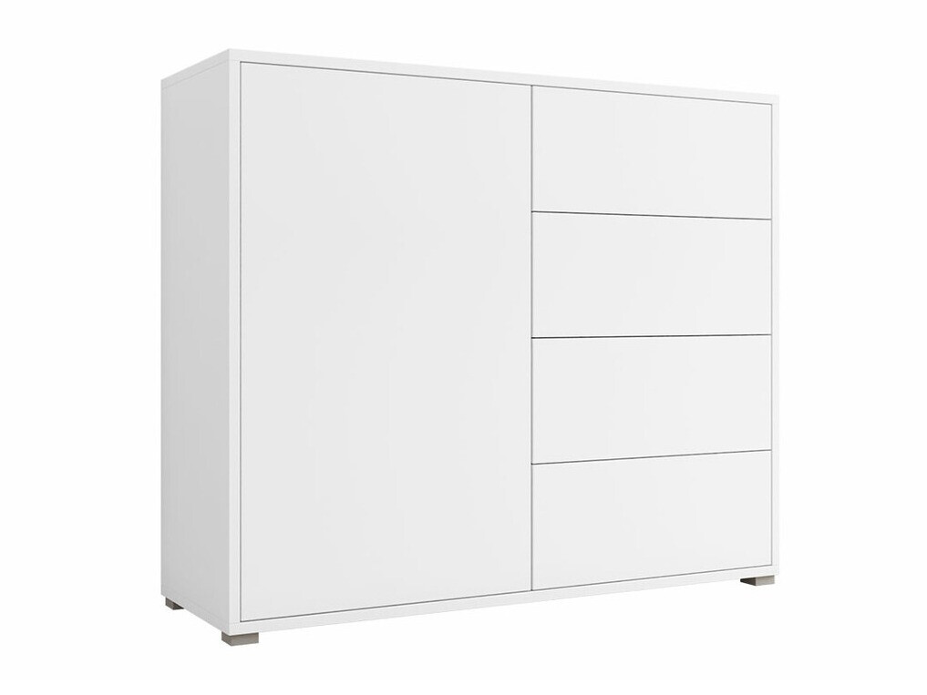 Chest of drawers Comfivo Tutela I (White + Matte white)
