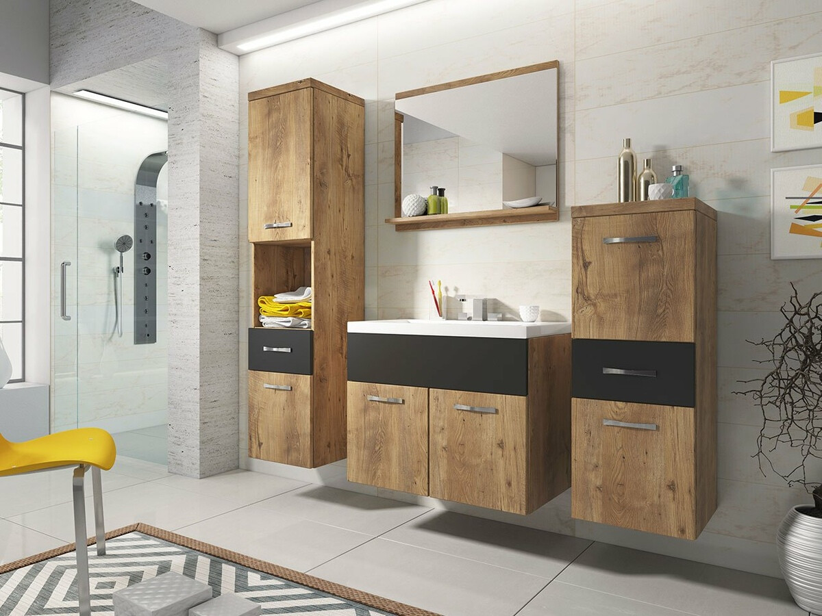 Bathroom set Sarasota 109 (Nut + Graphite)