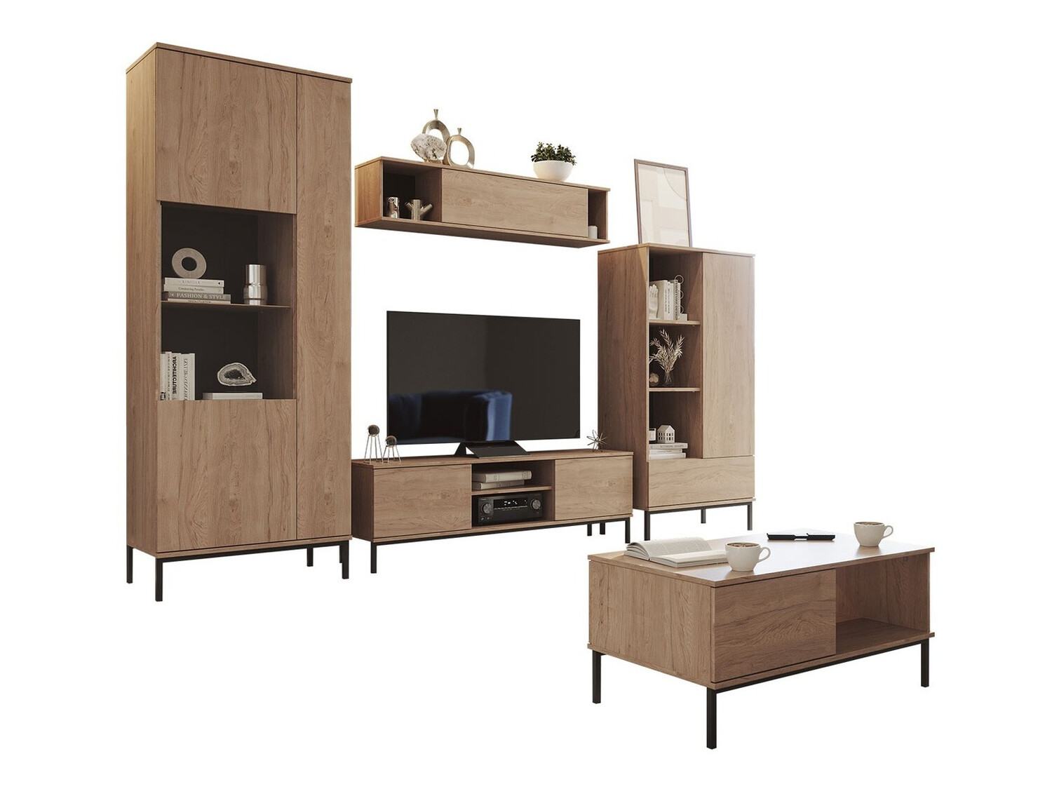Living room set Lomsore 108 (Light wood)