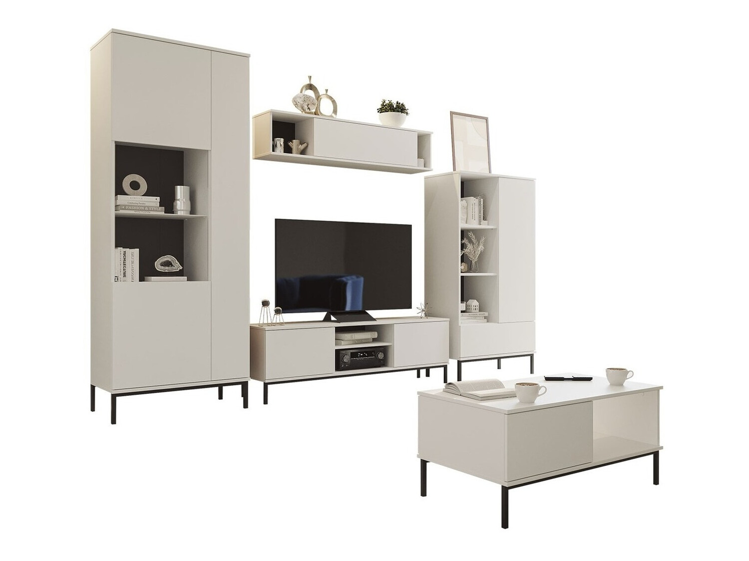 Living room set Lomsore 108 (White)