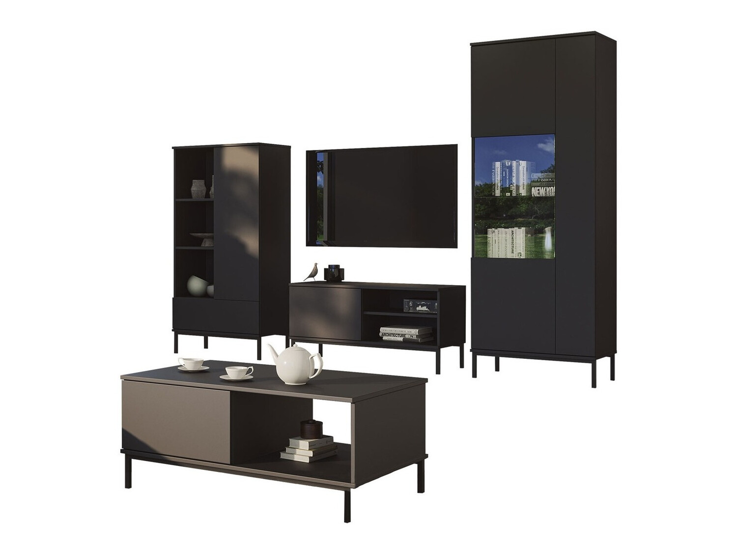 Living room set Lomsore 109 (Black)