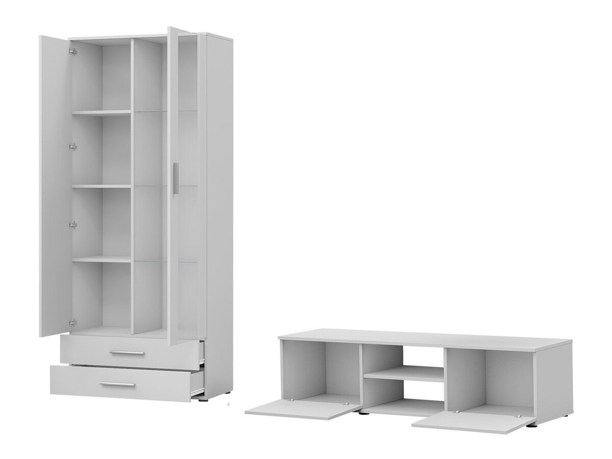 Living room set Tornola 117 (Black + Glossy black)